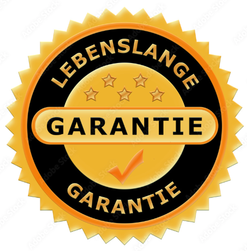 Lebenslange Garantie / Austausch