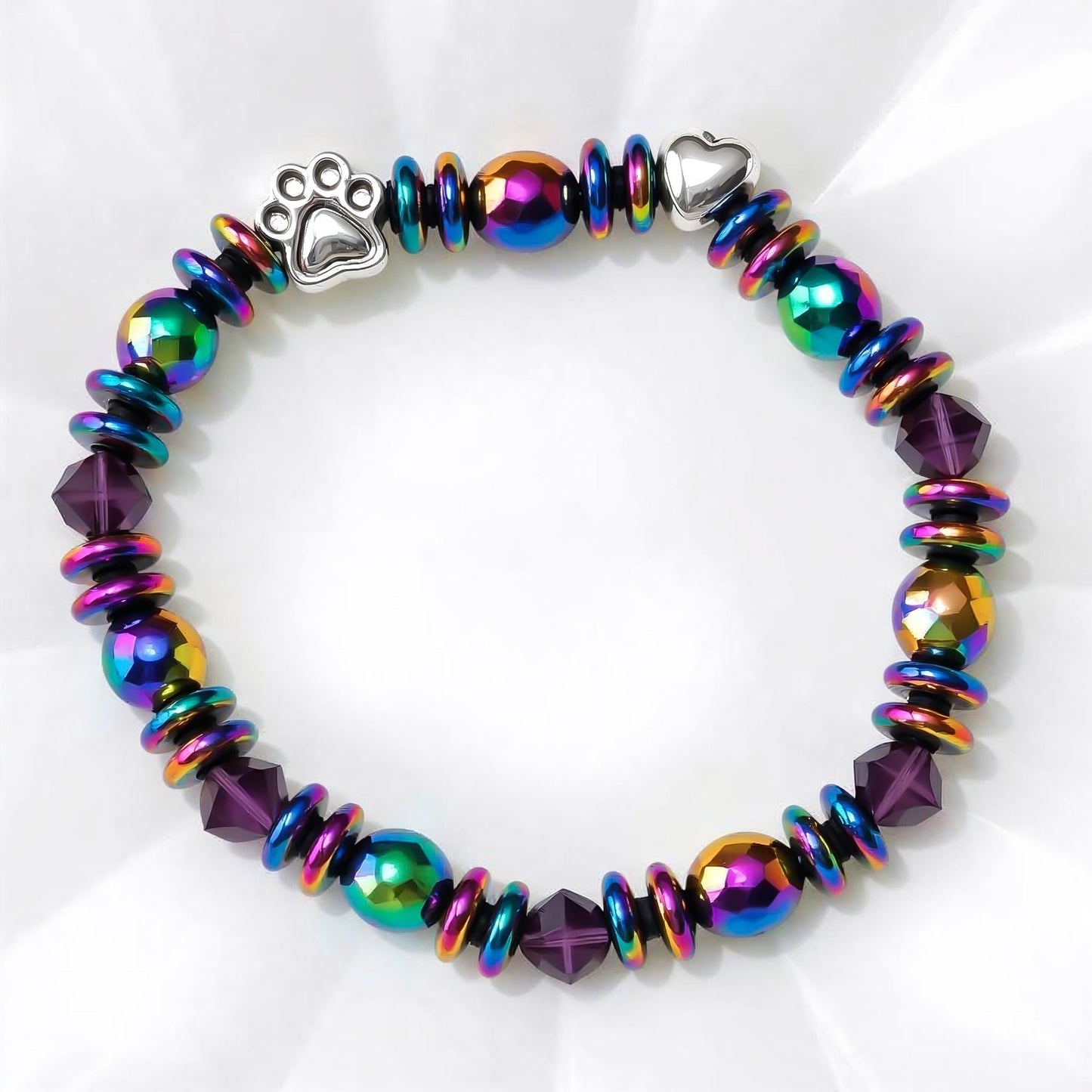 MAELA – Stilvolles magnetisches Armband mit charmantem Pfotenanhänger