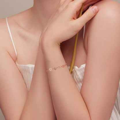 MELIA – Elegantes verstellbares Pfotenarmband aus hochwertigem 925er Sterlingsilber